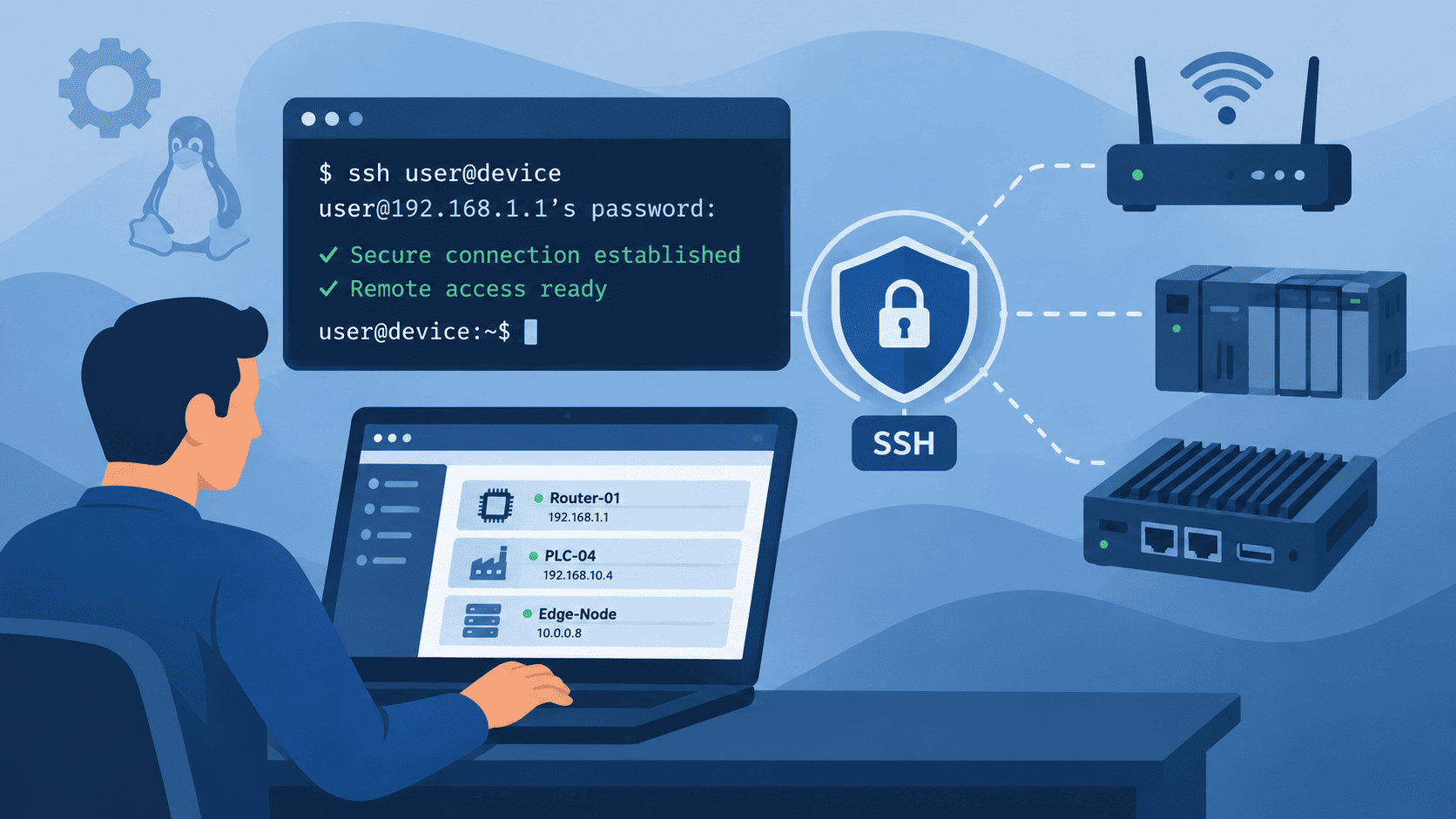 Secure remote support for connected Linux devices.
